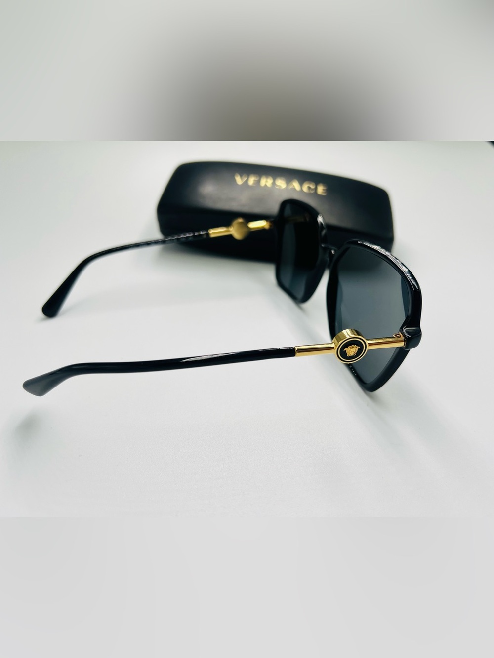 Versace Oversized Square Women's Sunglasses - Picture 4 of 6